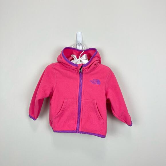 The North Face Girls Glacier Full Zip Hoodie 3-6 Months - Picture 1 of 6